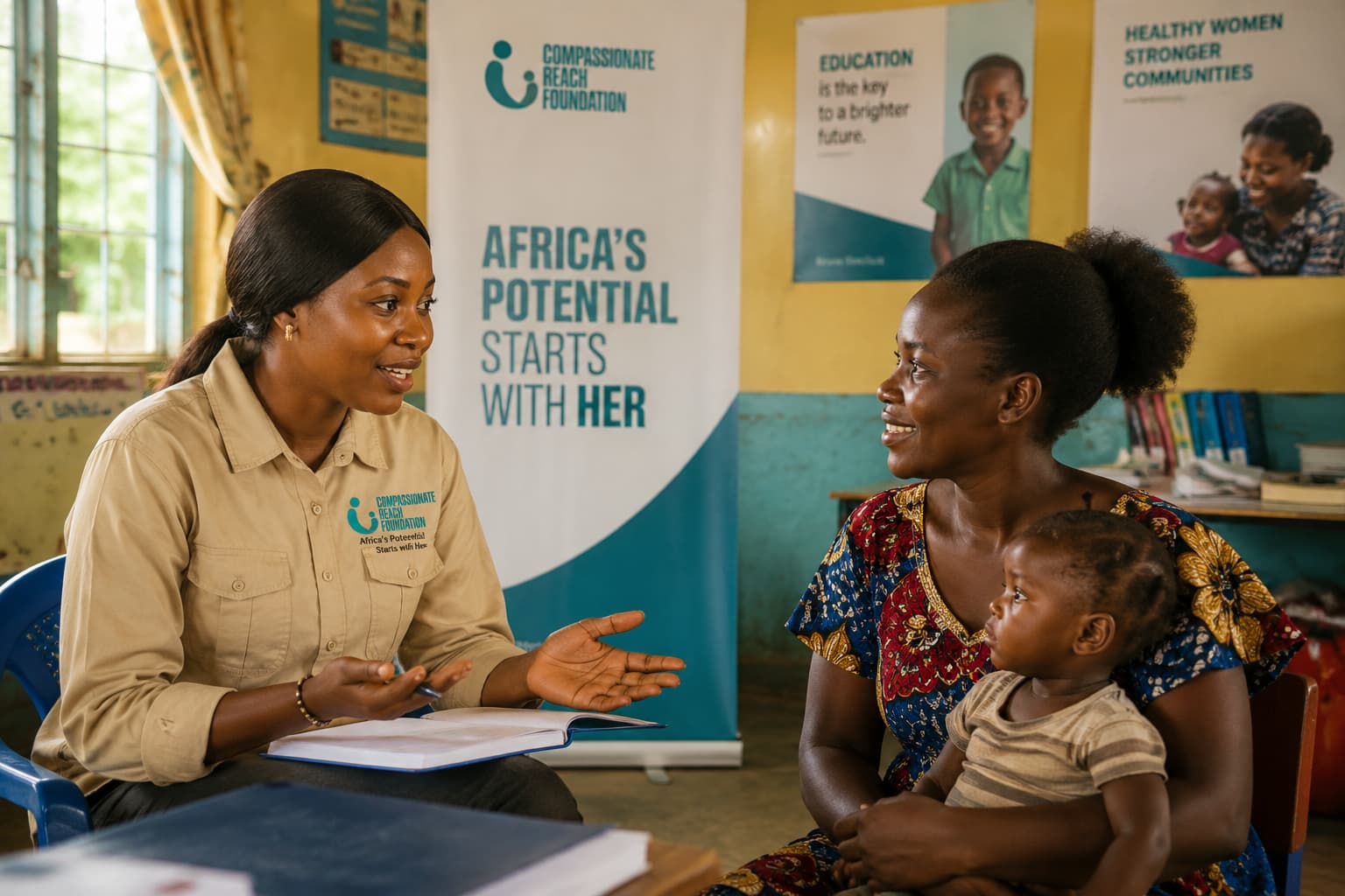 CRF community outreach — mentor and girl