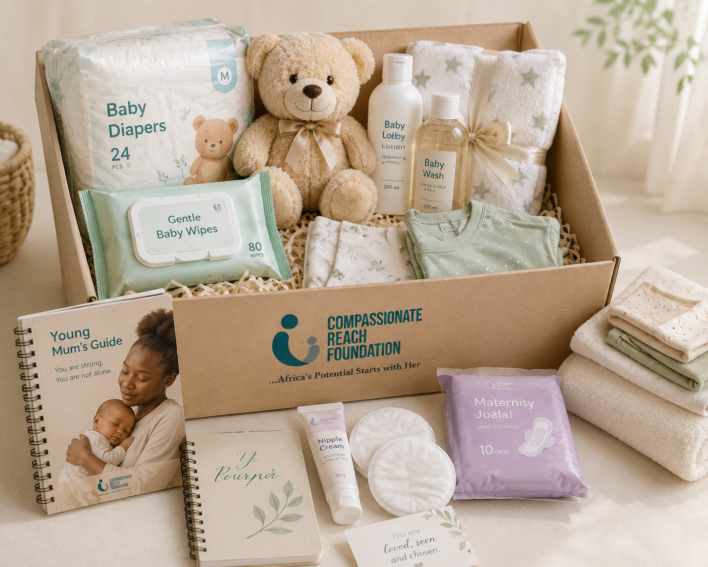 CRF Baby and Young Mother Pack contents